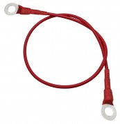 Jumper Cable - 6mm Ring Type Lug to Lug Terminals - 18A 80cm Red
