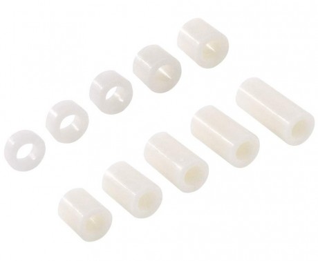 14mm Plastic Spacer For M4 Screws - White (Min Order Quantity 1pc for this Product)