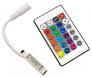 24-Key RGB Color LED IR Remote Controller
