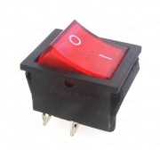 15A-16A DPST Best Quality Illuminated Rocker Switch - Red
