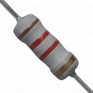 1.2K Ohm 1W Flameproof Metal Oxide Resistor - Medium Quality (Min Order Quantity 1pc for this Product)