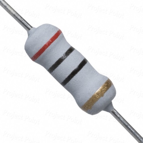 20 Ohm 1W Flameproof Metal Oxide Resistor - Copper (Min Order Quantity 1 pc for this Product)
