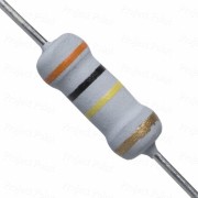 300K Ohm 1W Flameproof Metal Oxide Resistor - Medium Quality