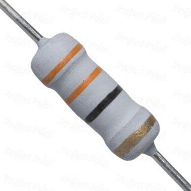 33 Ohm 1W Flameproof Metal Oxide Resistor - Medium Quality (Min Order Quantity 1pc for this Product)