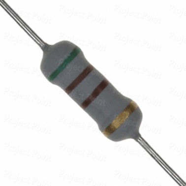 510 Ohm 1W Flameproof Metal Oxide Resistor - Medium Quality (Min Order Quantity 1 pc for this Product)