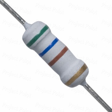 560 Ohm 1W Flameproof Metal Oxide Resistor - Medium Quality (Min Order Quantity 1pc for this Product)