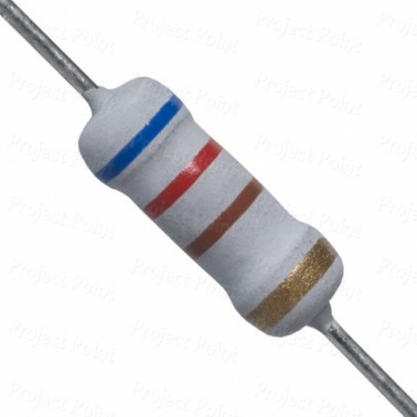 620 Ohm 1W Flameproof Metal Oxide Resistor - High Quality (Min Order Quantity 1 pc for this Product)