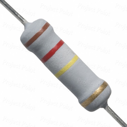 120K Ohm 2W Flameproof Metal Oxide Resistor - High Quality (Min Order Quantity 1 pc for this Product)