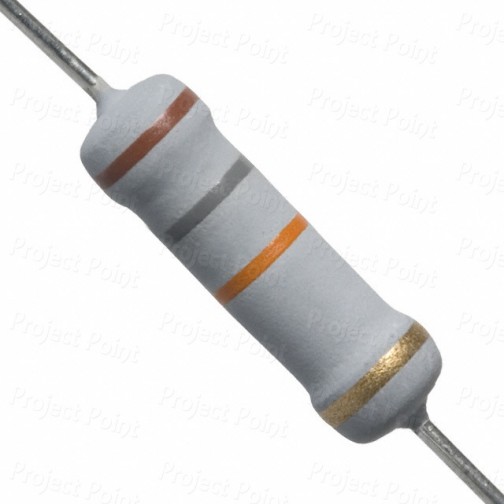 18K Ohm 2W Flameproof Metal Oxide Resistor - Medium Quality (Min Order Quantity 1 pc for this Product)