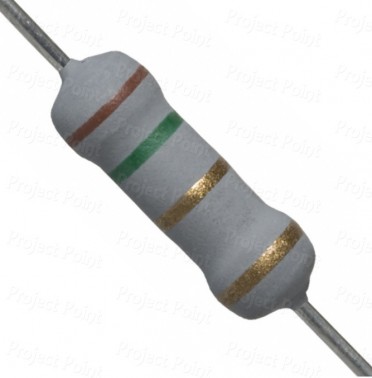 1.5 Ohm 2W Flameproof Metal Oxide Resistor - Medium Quality (Min Order Quantity 1pc for this Product)