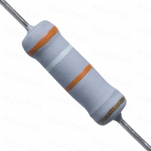 39K Ohm 2W Flameproof Metal Oxide Resistor - Medium Quality (Min Order Quantity 1 pc for this Product)