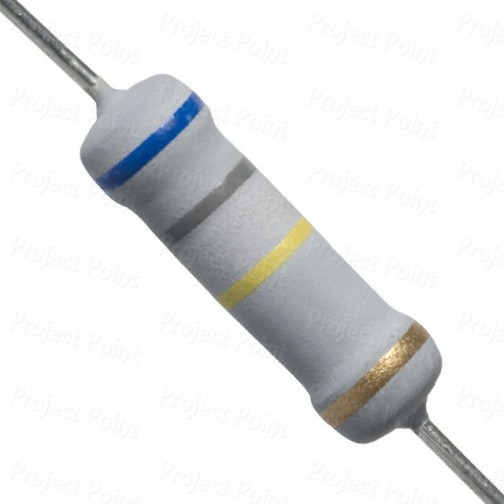 680K Ohm 2W Flameproof Metal Oxide Resistor - Medium Quality (Min Order Quantity 1 pc for this Product)