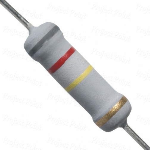 820K Ohm 2W Flameproof Metal Oxide Resistor - Medium Quality (Min Order Quantity 1 pc for this Product)