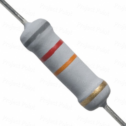 82K Ohm 2W Flameproof Metal Oxide Resistor - Medium Quality (Min Order Quantity 1 pc for this Product)