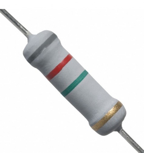 8.2M Ohm 2W Flameproof Metal Oxide Resistor - Medium Quality (Min Order Quantity 1 pc for this Product)