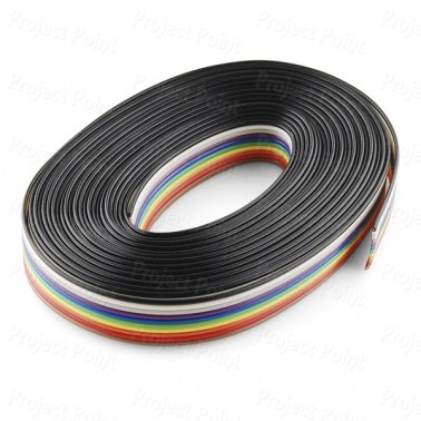 Medium Quality Flexible Flat Ribbon Cable 10 Core - 1Mtr (Min Order Quantity 1 mtr for this Product)