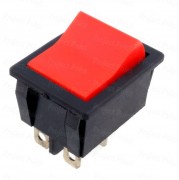 15A DPST Non-Illuminated Rocker Switch - Red