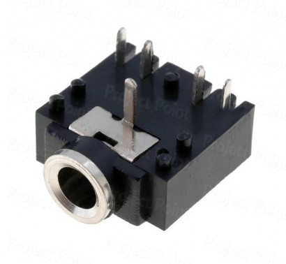 3.5mm Stereo Female Switched Socket - 5 Pin (Min Order Quantity 1pc for this Product)