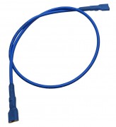 Battery Jumper Cable - Female Spade to Spade Terminals - 13A 15cm Blue