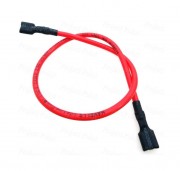 Battery Jumper Cable - Female Spade to Spade Terminals - 13A 50cm Red