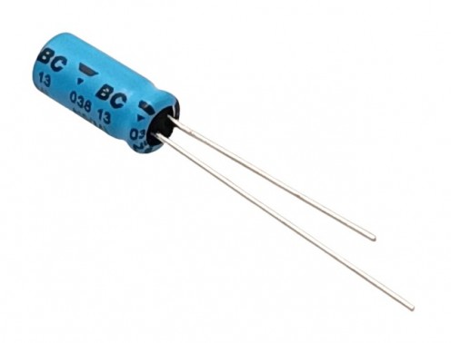 47uF 25V High Quality Electrolytic Capacitor - Vishay (Min Order Quantity 1pc for this Product)