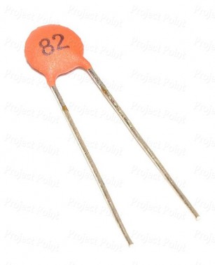 82pF - 0.082nF 50V Ceramic Disc Capacitor (Min Order Quantity 1pc for this Product)