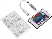 24-Key RGB Color LED IR Remote Controller