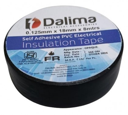 PVC Electrical Insulation Tape - Dalima Black (Min Order Quantity 1pc for this Product)