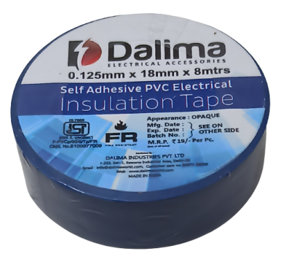 PVC Electrical Insulation Tape - Dalima Blue (Min Order Quantity 1 pc for this Product)